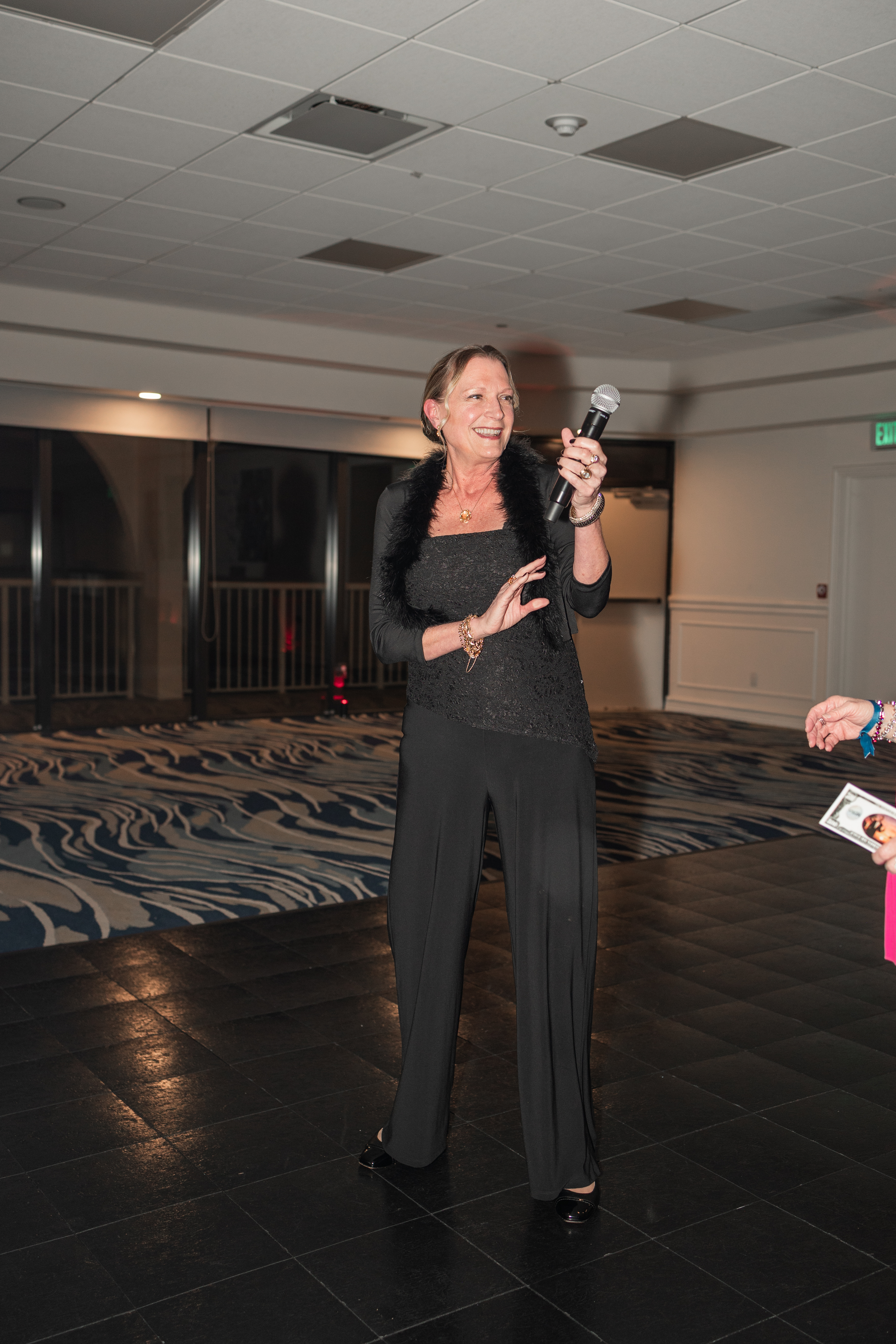 Sally at casino night