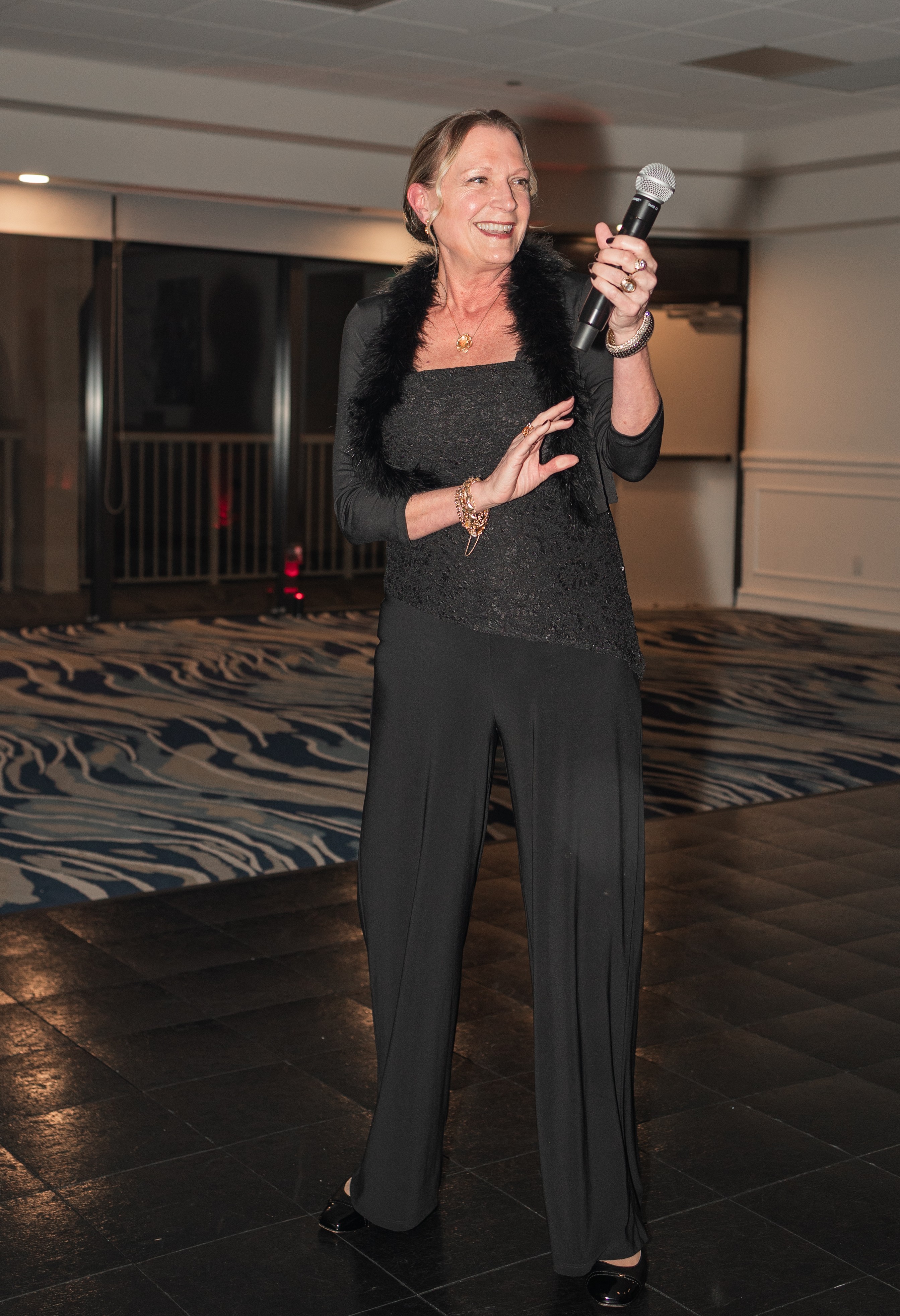 Sally at casino night